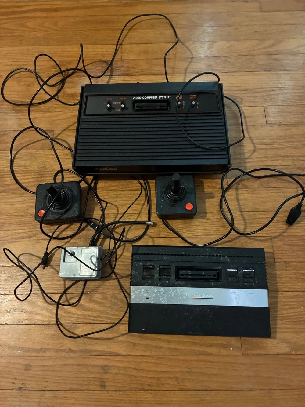 Atari Classic Video Game Console with Black Joysticks - Black